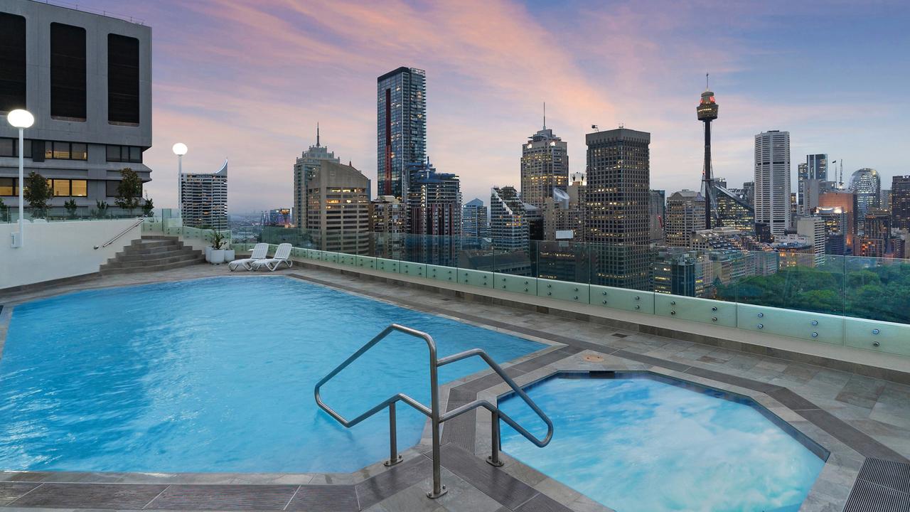 The rooftop pool and spa has recently had a $2.5m reno.