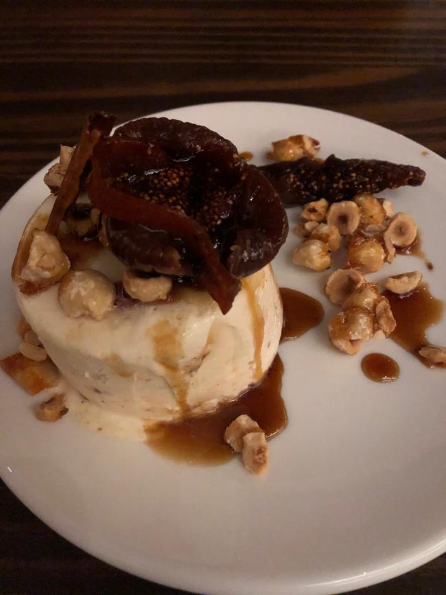 Roasted hazelnut semifreddo at Pastel, North Adelaide.