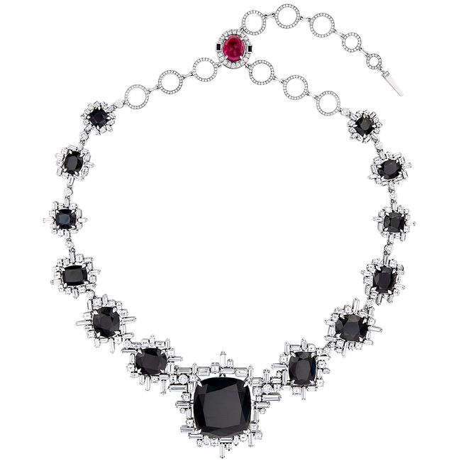 Stefano Canturi 18ct Black Sapphire and Diamond necklace. Picture: Smith and Singer