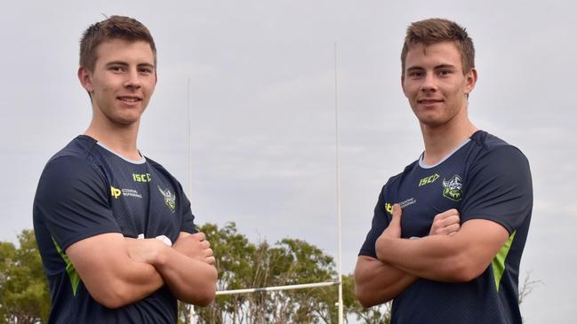 Seeing double: Mackay rugby league twins on Raiders radar