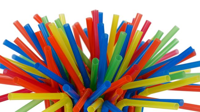 Plastic straws could be among the first single-use plastic items to be banned under the proposal. Picture: iSTOCK