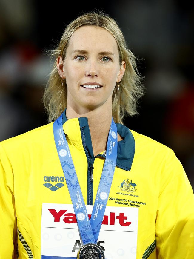 Emma McKeon is the most decorated Australian Olympian at just 29 years old. This year she has been recognised as the Gold Coast Young Australian of the Year. Picture: Daniel Pockett/Getty Images