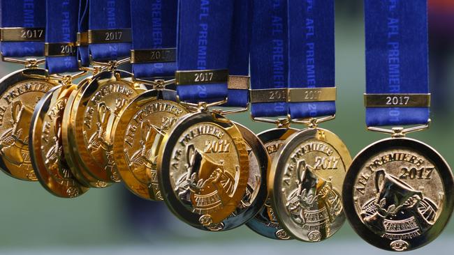 Richmond’s 2017 premiership medals.