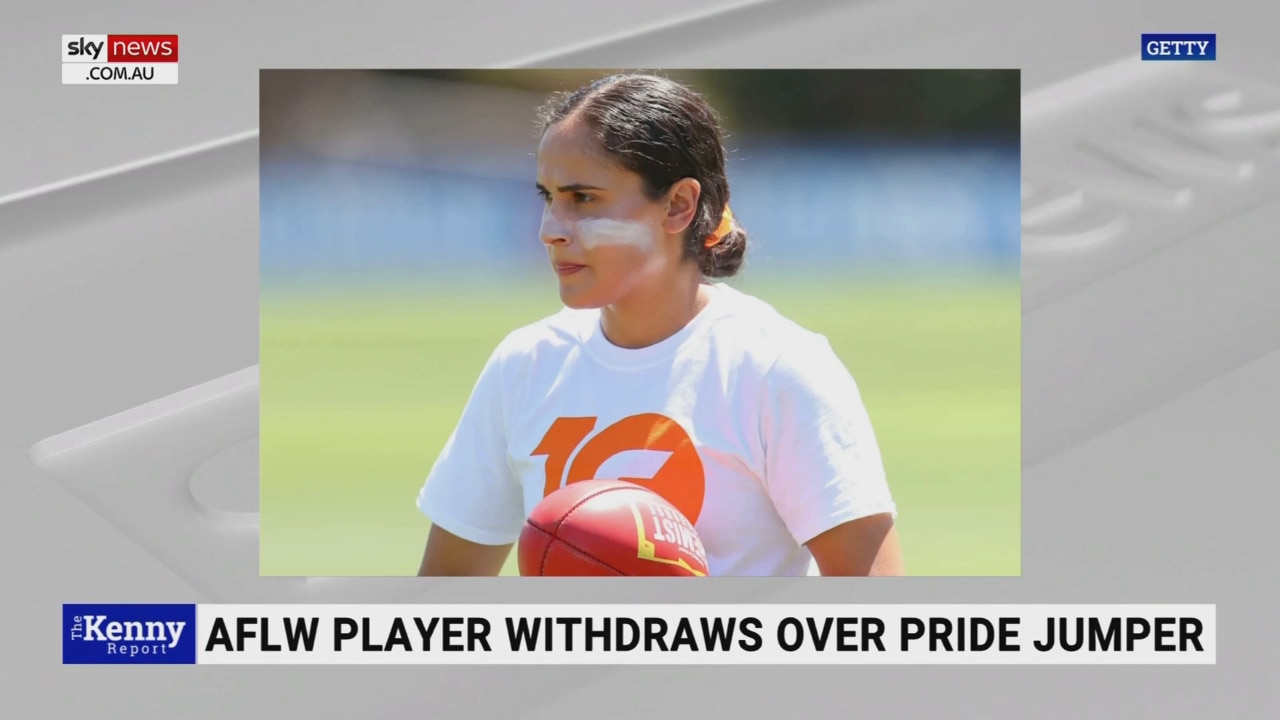 AFLW player withdraws for refusing to wear pride jumper