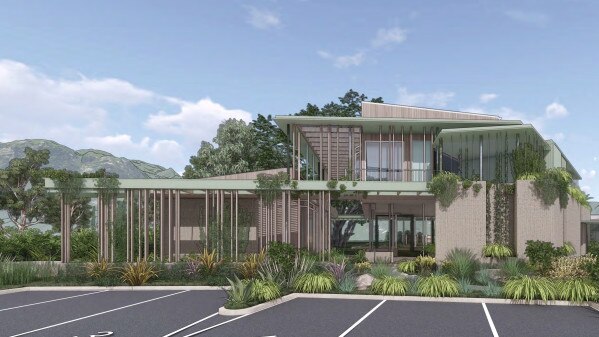 Plans for a retail and office centre at the Ecovillage at Currumbin on the Gold Coast.