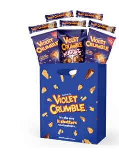 Violet Crumble showbag is also among the bargain bags.