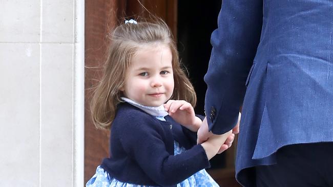 Princess Charlotte of Cambridge waves to photographers as she visits her new little brother in hospital.                         <a capiid="d48c8022a10abafb1107b989a544530a" class="capi-video">The Royal Wedding Day</a>