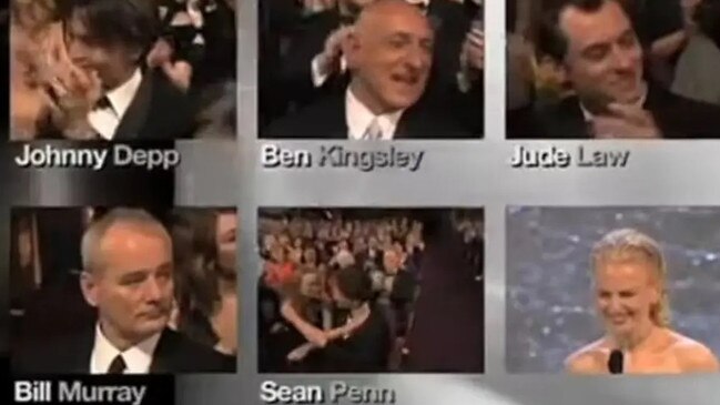 Bill Murray looked particularly annoyed when he didn’t win best actor in 2004. Picture: Academy Awards