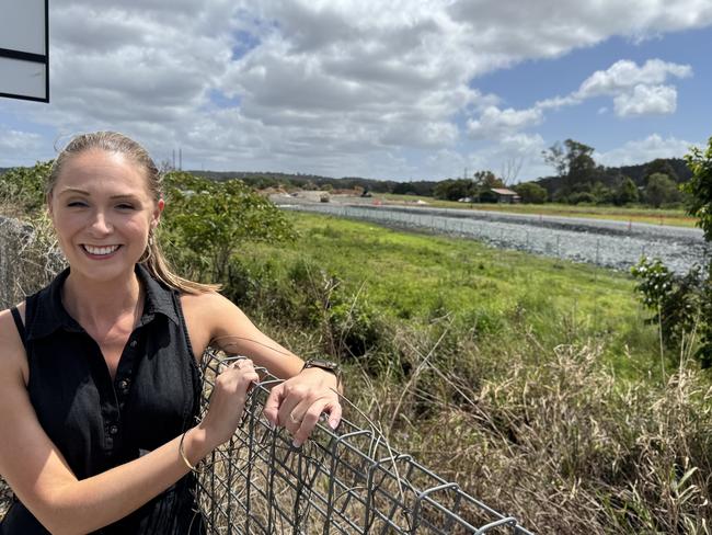 Gaven MP and Housing Minister Meaghan Scanlon inspecting the first stage of the Coomera Connector at Nerang  on Day 3 of the 2024 Queensland election campaign. Picture : Andrew Potts