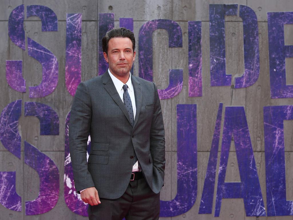 Ben Affleck attemds the European Premiere of “Suicide Squad” at the Odeon Leicester Square on August 3, 2016 in London, England. Picture: AFP