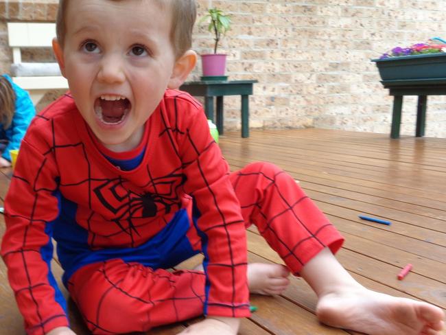 William was wearing his favourite Spiderman costume when he vanished.