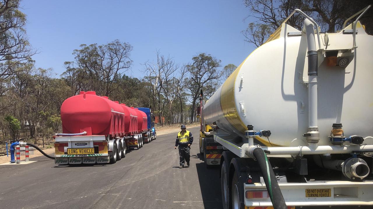 Water carting trial began trucking water from Connolly Dam in Warwick to Storm King Dam in Stanthorpe. Photo: Southern Downs Regional Council.