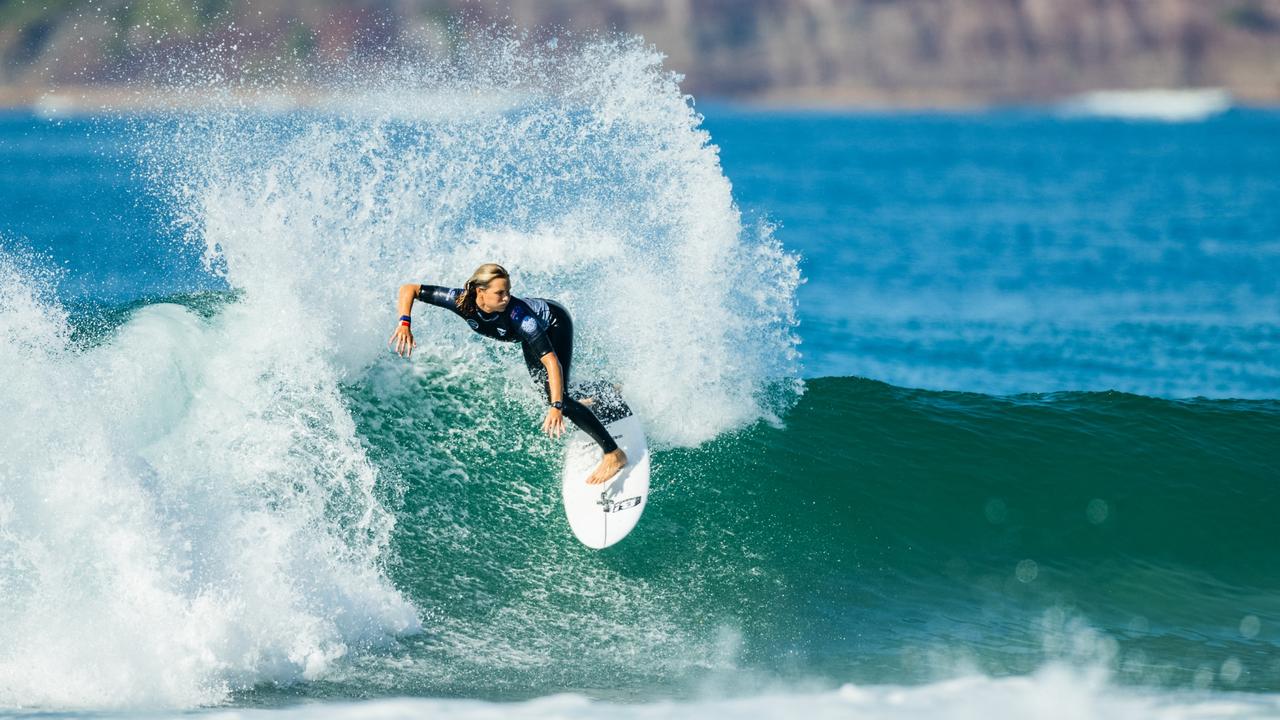 Keely Andrew lost in the quarter-finals at the Rip Curl Classic. Picture: Matt Dunbar/World Surf League via Getty Images