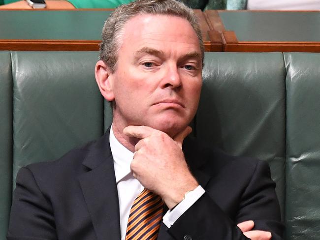 Defence Industry Minister Christopher Pyne has also rejected Mr Abbott’s claims. Picture: AAP Image/Sam Mooy