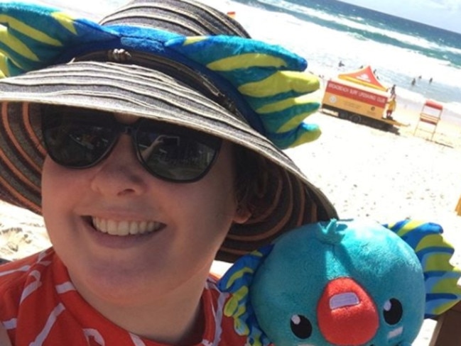 Amy Walduck has her Borobi ears on Source: @amywalduck