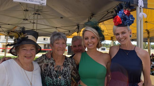 Carole, Sue, Keryn and Selena at the 100 Club Cup race day 2023 in Gympie.