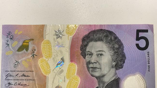 The new Australian five dollar note will not feature an image of King Charles III.