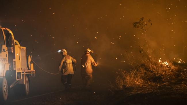 Volunteer and paid firefighters have been working non stop fighting blazes since September.