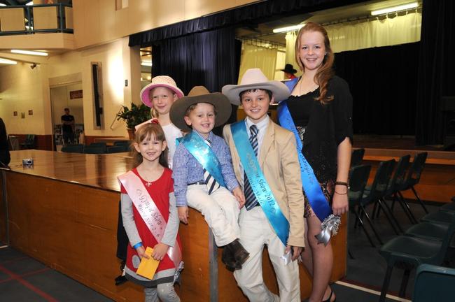 Ella Thiess, Shaqira Sewell, Finnigan Bazzan, Lauchlan Dore and Maddie Thiess. Picture: Renee Pilcher