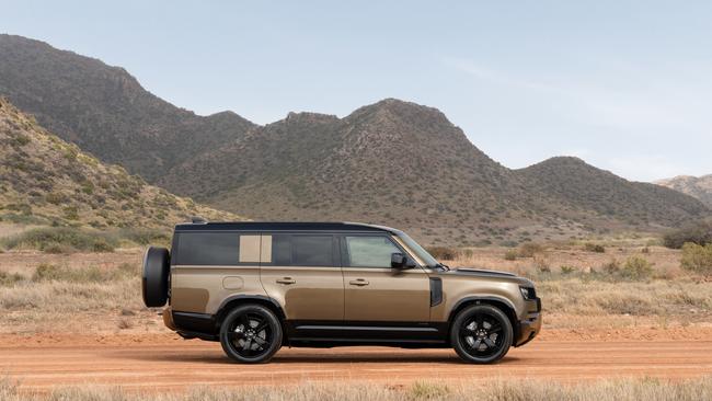 The Land Rover Defender 130 has an 8-speed automatic transmission and is all-wheel drive, perfect for tackling rugged terrain or cruising through the city streets. Picture: Supplied