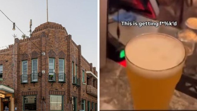 A Sydney pub goer has been left in disbelief after forking out an “insane” amount for a pint at a pub. Picture: Instagram/Bondi Lines