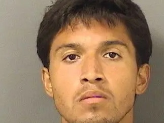 Anthony Thomas Reyes, 23, was nabbed by Secret Service agents after hopping the wall around President Trump’s Mar-a-Lago resort. Picture: Palm Beach County Sheriff's Office