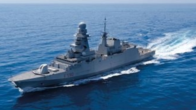 Fincantieri-built FREMM frigate from Italy.