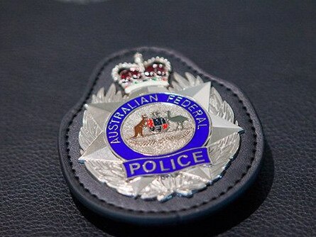 Image supplied by the AFP. Generic image if Australian Federal Police badge