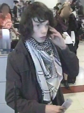 Security footage of Jake Bilardi at Melbourne airport in August 2014. Picture: Supplied