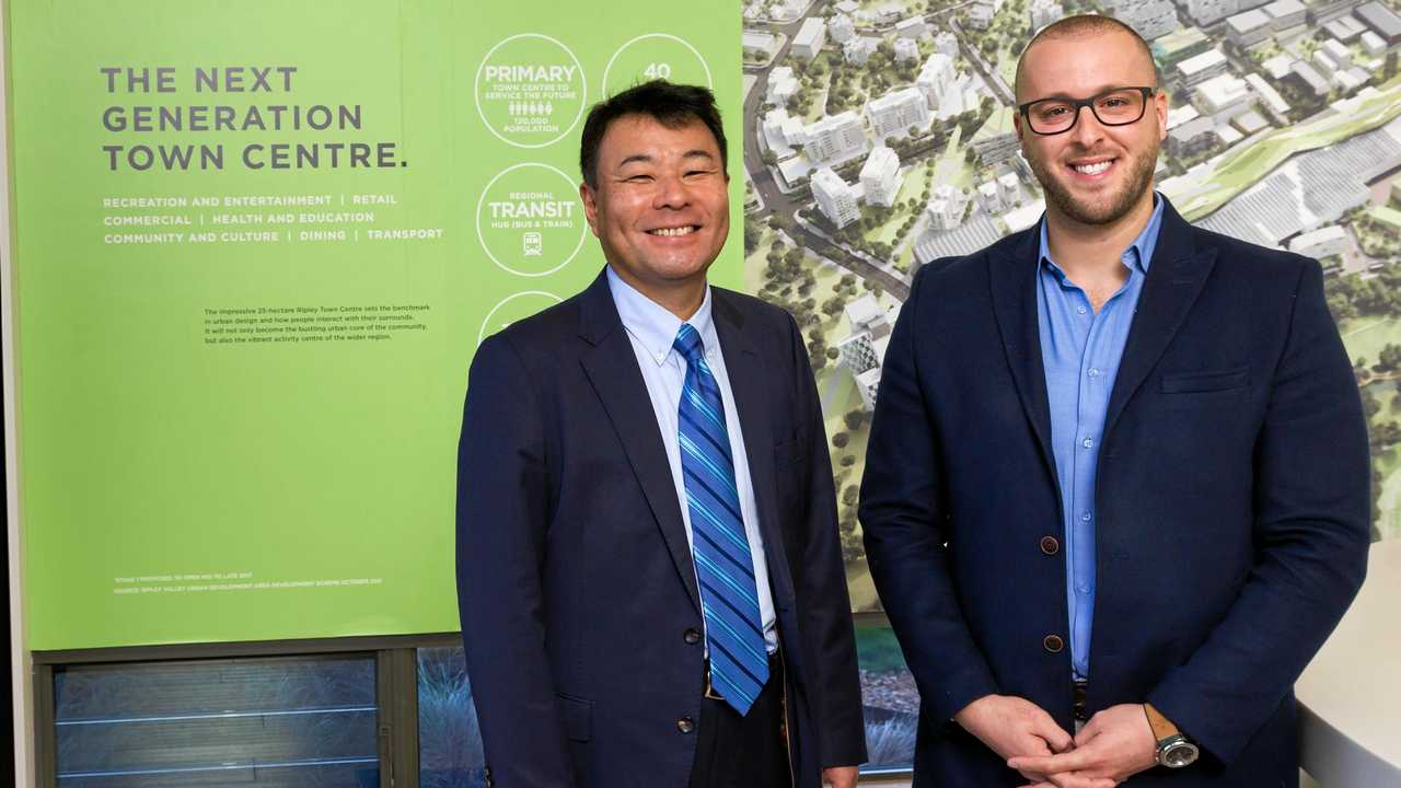 WELCOME: The Quay Family Healthcare practice manager Nazmi Msamih with Sekisui House Australia CEO and managing director Toru Abe. Picture: Contributed