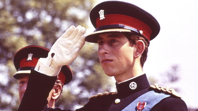 Prince Charles in the uniform of the Colonel in Chief of the Royal Regiment of Wales at Cardiff Castle in 1969.