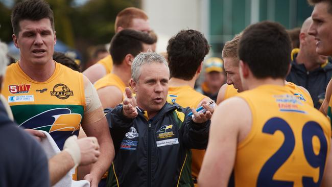 Woodville-West Torrens coach Michael Godden. Picture: AAP Image/Matt Loxton