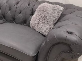 Mum wows with stunning couch transformation. Picture: Facebook/DIY on a budget