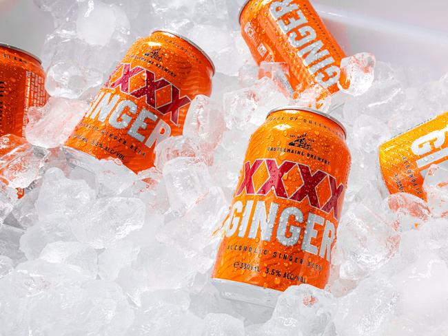 XXXX Ginger.  Iconic Queensland company XXX is adding another drink to its shelf with the launch of its first ever ginger beer. Picture: Supplied