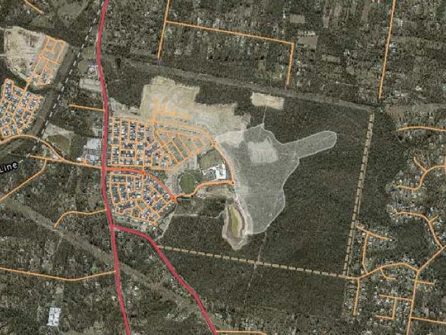 The future aerial image of the estate.