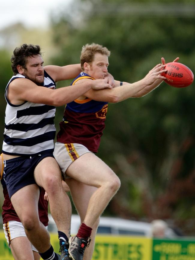 Scott Pickersgill takes a mark for Tyabb in 2009.