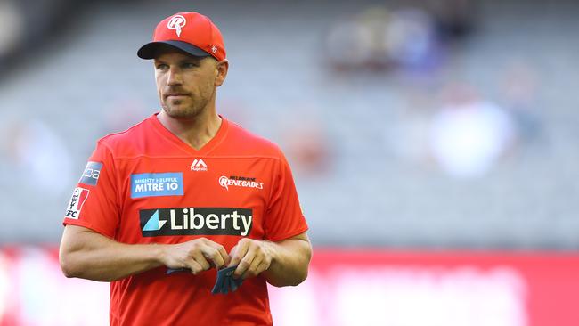 Aaron Finch has an impeccably authoritative on-field air Picture: Getty Images