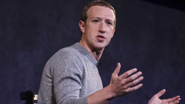 Facebook CEO Mark Zuckerberg is taking a hands-off approach to policing material not clearly violating its standards. Picture: AFP