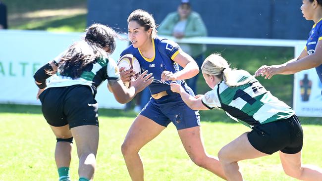 Bond player Tshinta Kendall Club rugby women's semi-final Sunnybank v Bond. Saturday August 12, 2023. Picture, John Gass