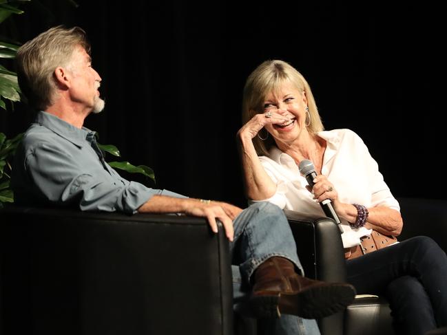 Olivia Newton-John and husband John Easterling. Picture: Clint Brewer