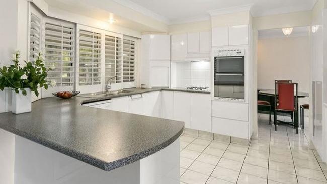 All white kitchen.