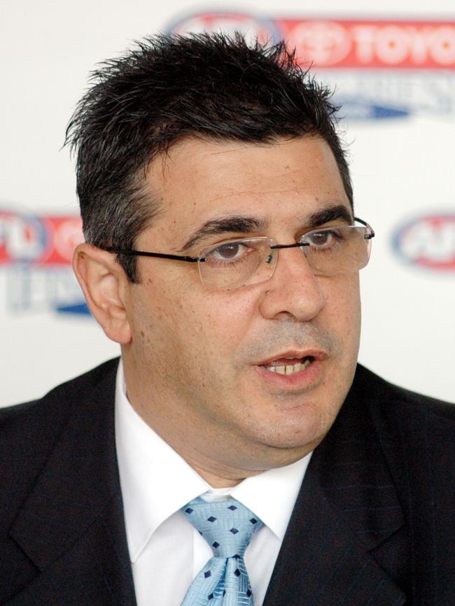 Former AFL chief Andrew Demetriou in 2005.