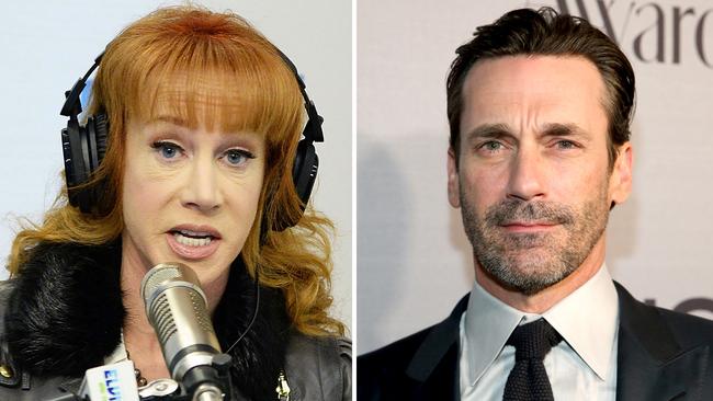 Comedian Kathy Griffin is not mates with Jon Hamm.