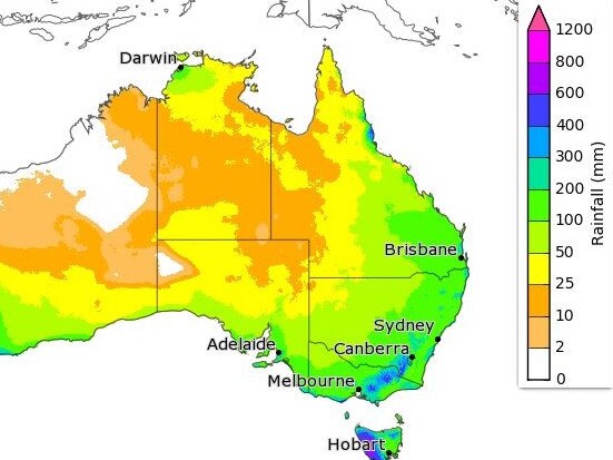 The BOM has forecast a wetter-than-average spring, with the predicted return of La Nina and negative IOD. Rainfall is expected to fall between 100-200mm between now and October.