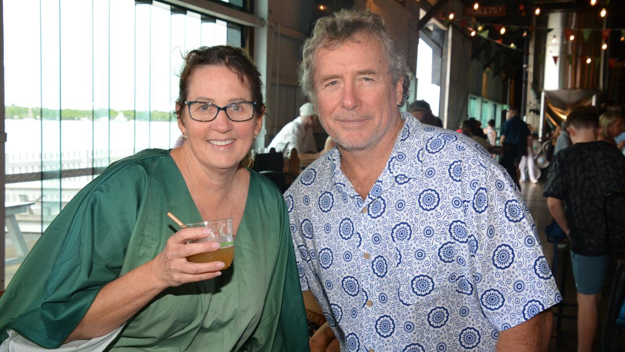 Global cuisine and live bands were on offer at the Hemingway’s Brewery Festival of Spirits on July 7: Sherie King and Liam Moloney. Picture: Bronwyn Farr