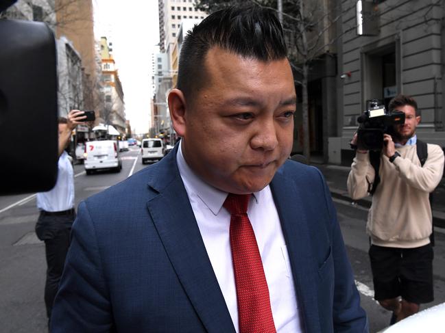 Labor staffer Kenrick Cheah arrives at the ICAC hearing. Picture: Richard Dobson