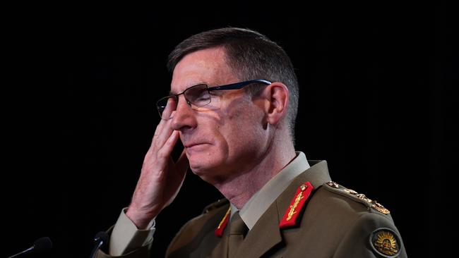 Chief of the Australian Defence Force (ADF) General Angus Campbell. Picture: AFP