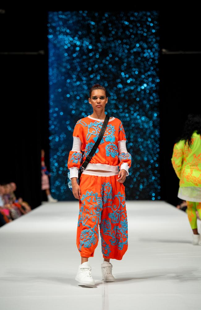 2024 Country to Couture at the Darwin Convention Centre showcases hand-designed First Nations fashion. Picture: Pema Tamang Pakhrin