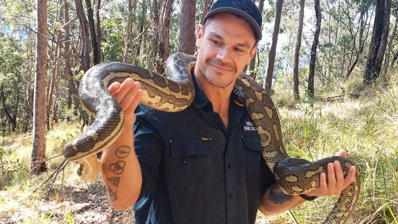 Mr Jackson with a different snake. Picture: Facebook