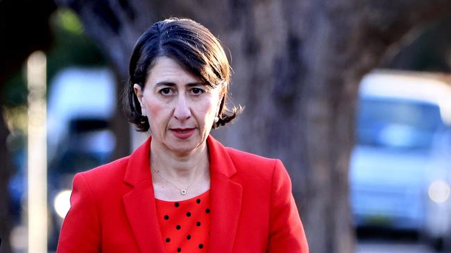 NSW Premier Gladys Berejiklian says under-investigation MP Gareth Ward had ‘done absolutely the right thing in stepping aside in the party room’. Picture: Damian Shaw